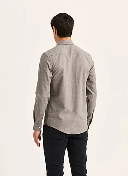 Morris - Watts Flannel Shirt - Brown