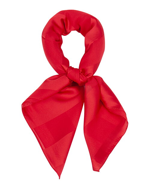 Scarf randig ton-i-ton röd