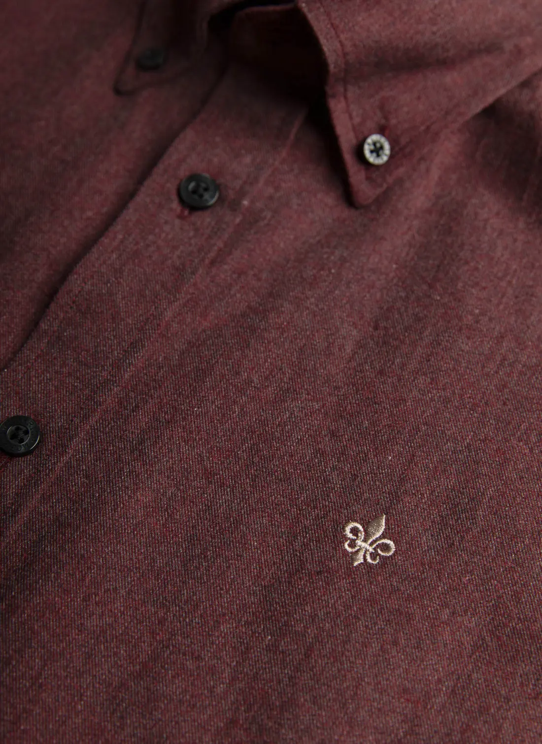 Morris - Watts Flannel Shirt - Wine Red - 4
