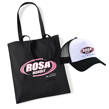 BANDIT - TYGKASSE & KEPS, ROSA BANDIT (BUNDLE)