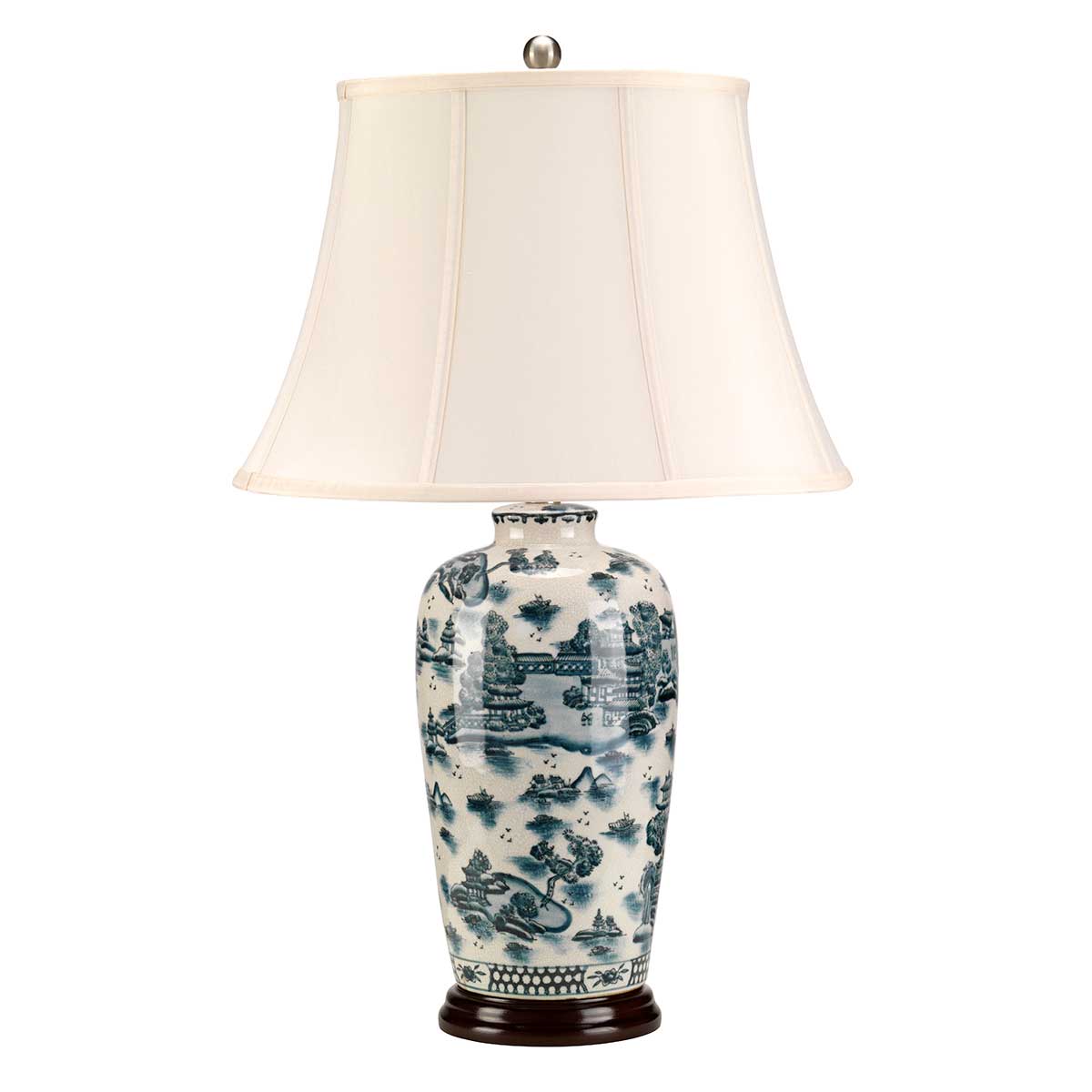 Bordslampa Blue Traditional blå/vit - 6