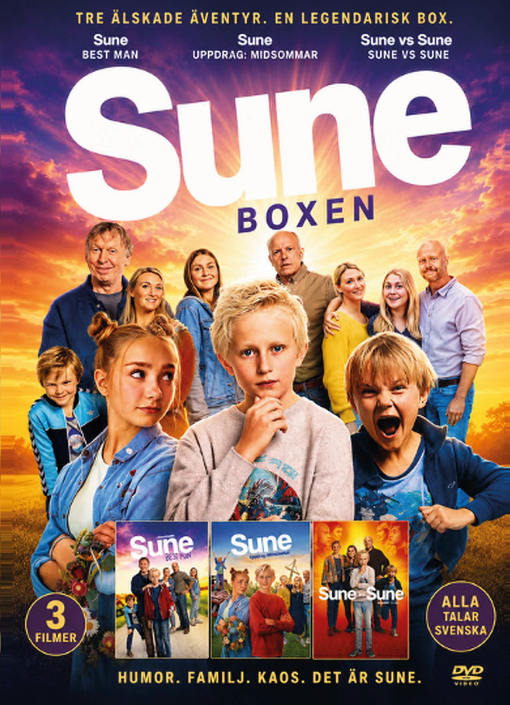 Sune Box - Bestman, Vs  Sune och Uppdrag Midsommar Release 26 okt
