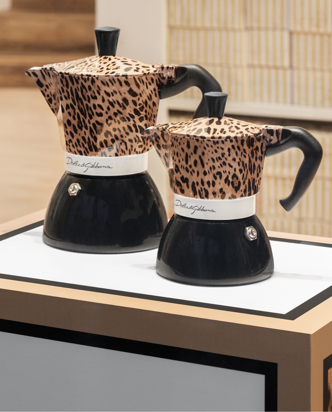 Bialetti Mokakokare D&G Leopardo Svart 3-koppar - 6