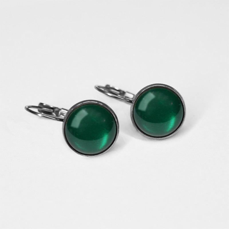 Urban Hippies örhängen dots, Deep Sea Green
