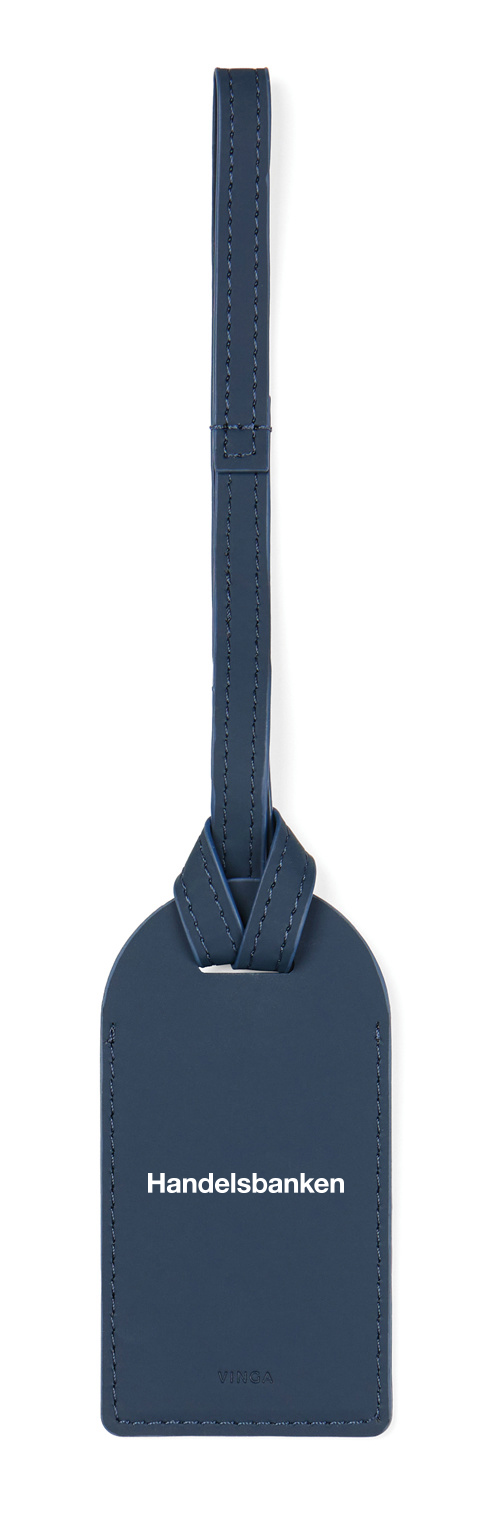 Luggage tag blue