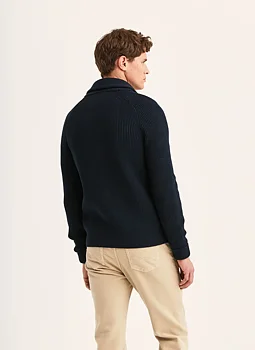 Morris - Brayden Shawl Cardigan - Navy