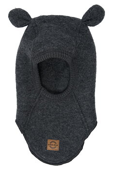 Wool Fullface w Ears Anthracite Melange