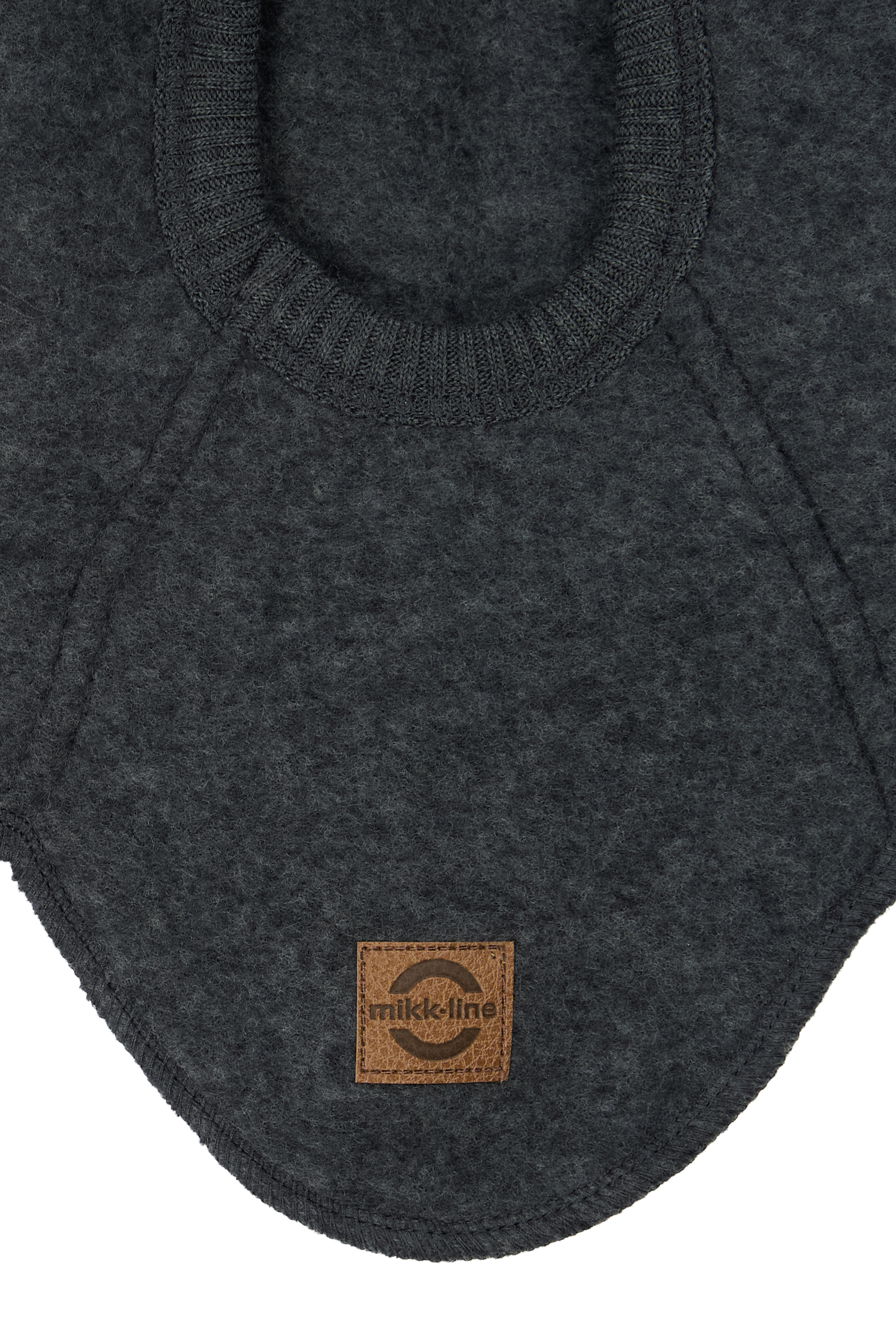 Wool Fullface w Ears Anthracite Melange - 3