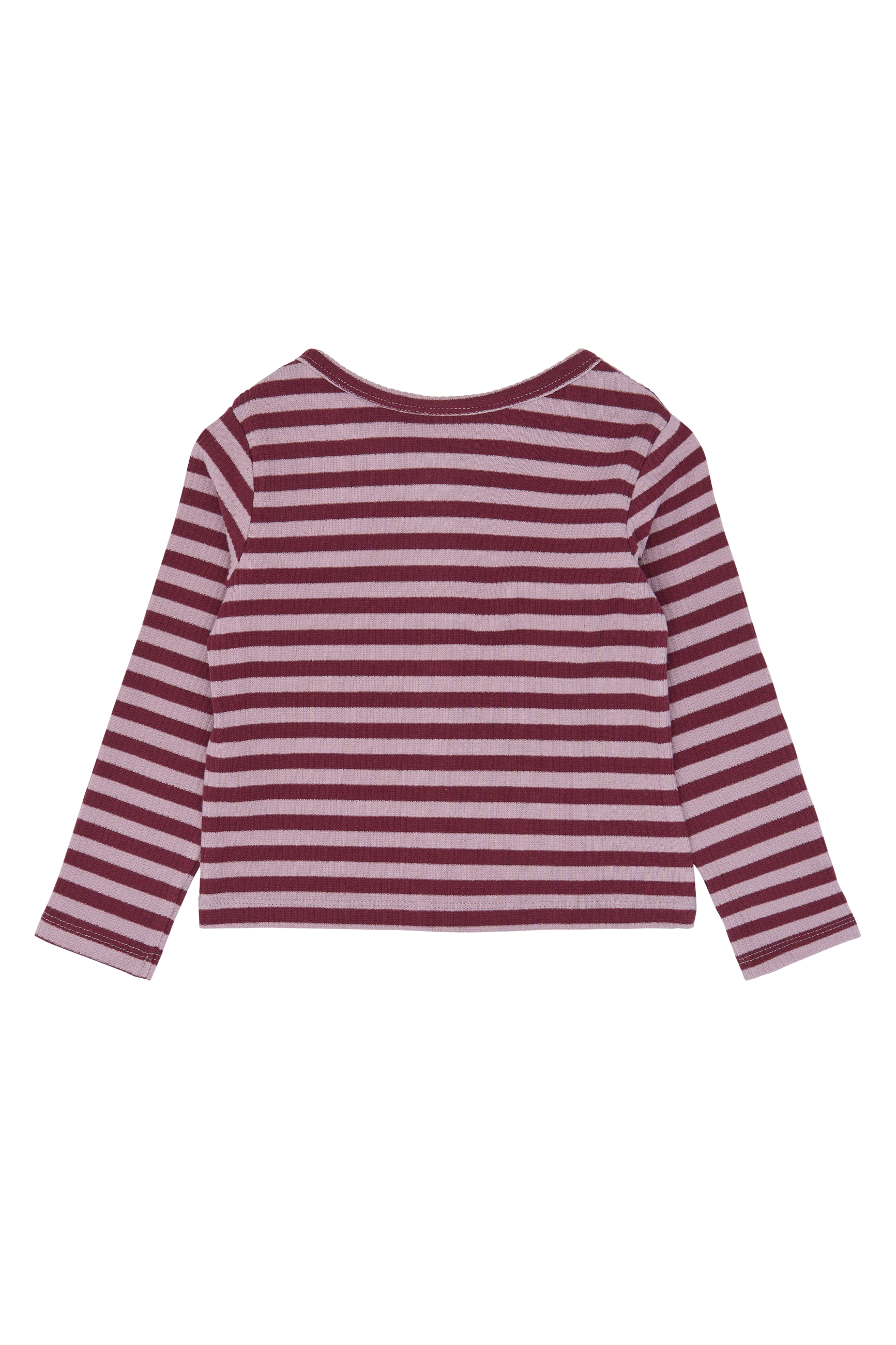 TNSTFro LS Rib Cardigan Elderberry Striped TN - 2