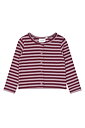 TNSTFro LS Rib Cardigan Elderberry Striped TN