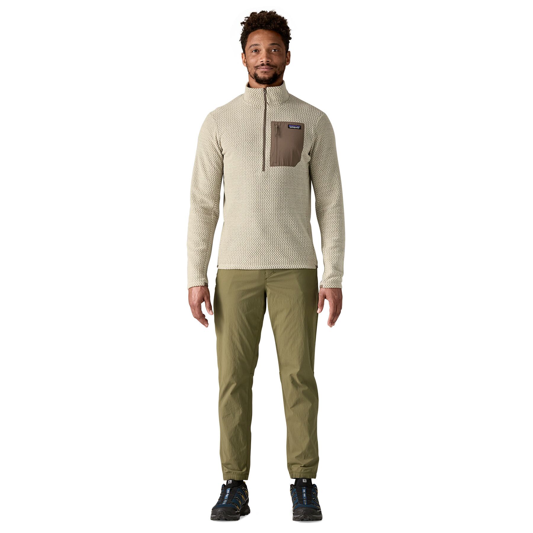 Patagonia R1 Air Zip Neck - Pelican - 3