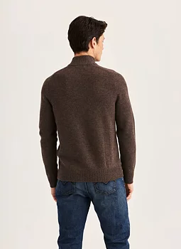 Morris - Hertford Half Zip - Brown 