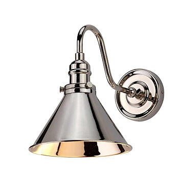 Provence vägglampa i polerad nickel från Elstead Lighting