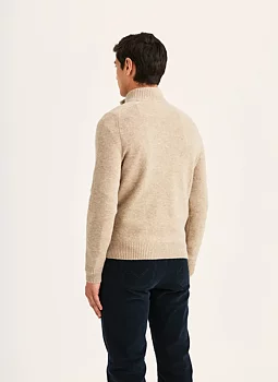 Morris - Hertford Half Zip - Khaki