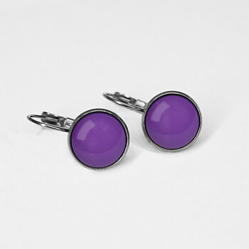 Urban Hippies örhängen dots, Purple