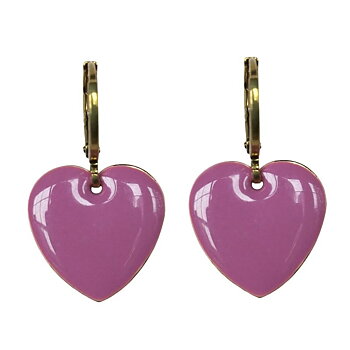 Urban Hippies örhängen Hearts, Mauve