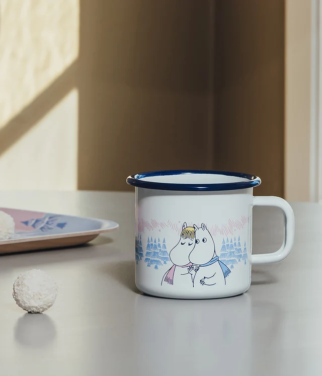 Mumin emaljmugg 3,7 dl - Frosty Day - 4