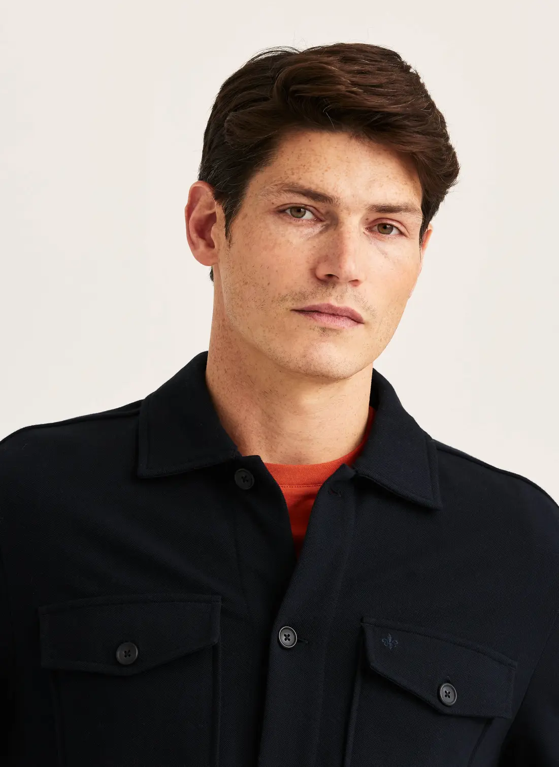 Morris - Andrew Jersey Overshirt - Old Blue - 3