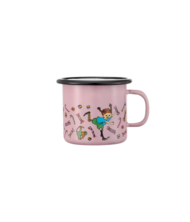 Pippi emaljmugg 2,5 dl - Candy