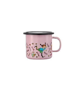 Pippi emaljmugg 2,5 dl - Candy