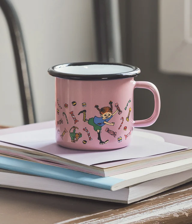 Pippi emaljmugg 2,5 dl - Candy - 4
