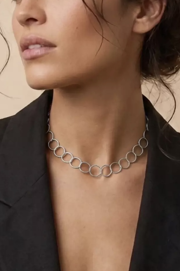Dansk Copenhagen - Vilja&nbsp;Round&nbsp;Short Link Necklace Silver