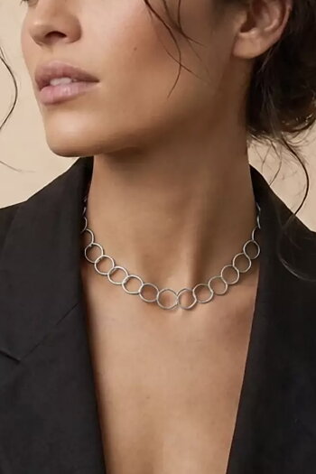 Dansk Copenhagen - Vilja&nbsp;Round&nbsp;Short Link Necklace Silver