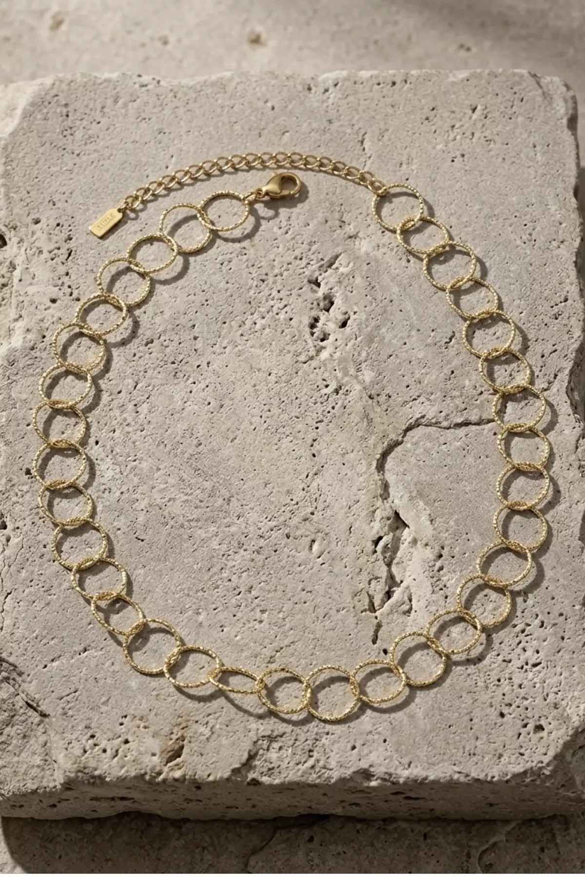 Dansk Copenhagen - Round Short Link Necklace in 18K Gold Plated - 3