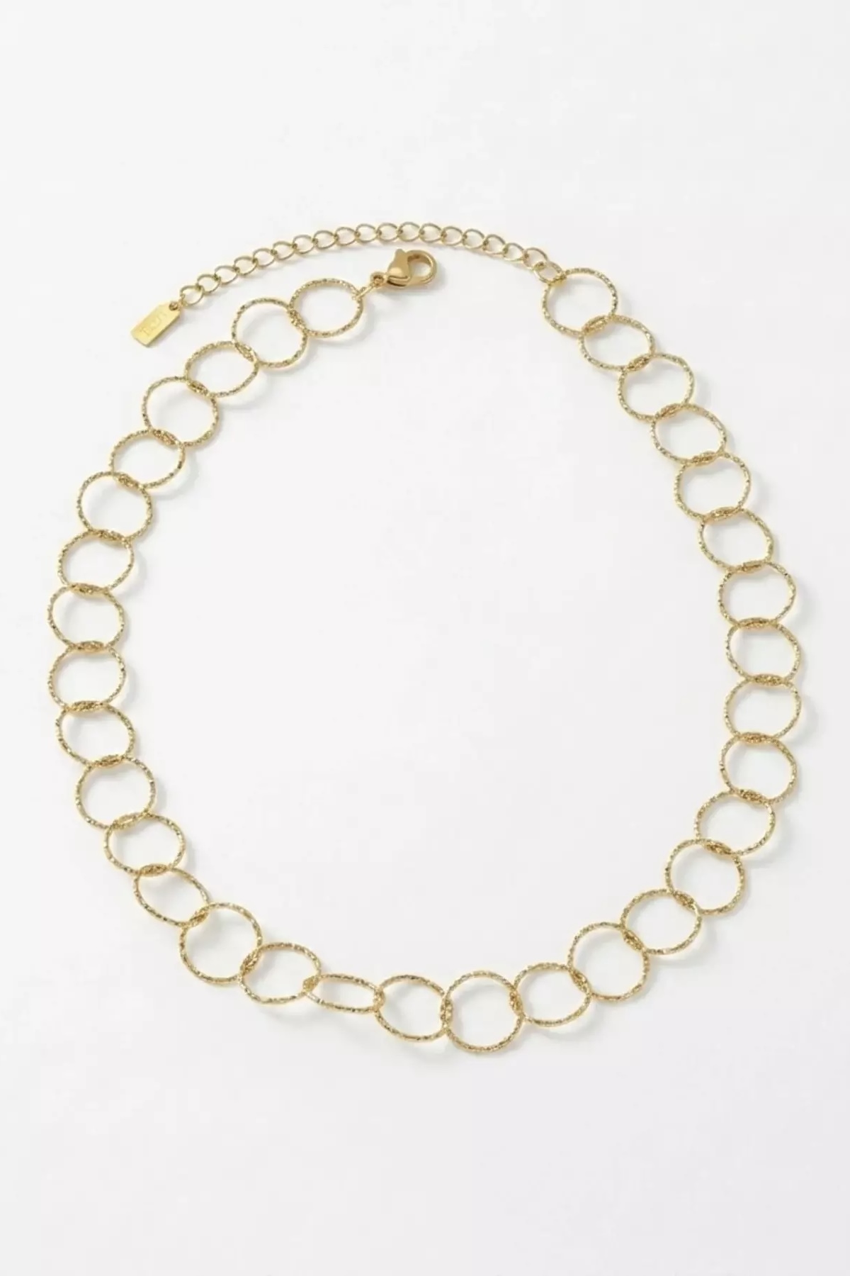 Dansk Copenhagen - Round Short Link Necklace in 18K Gold Plated - 2
