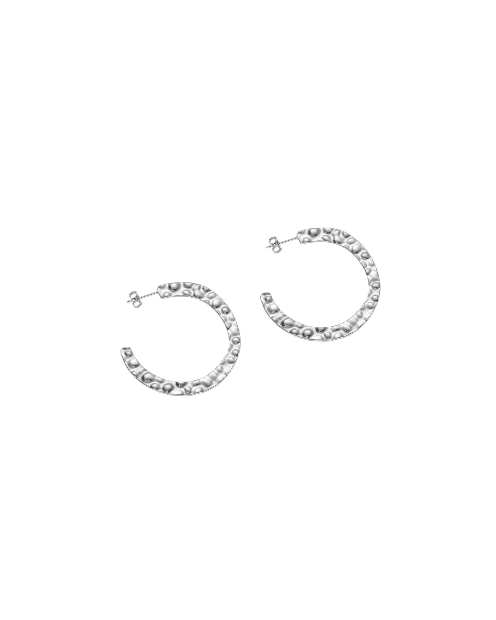 Dansk Copenhagen - Sol Waterproof Silver Stainless Steel Hoops - 3