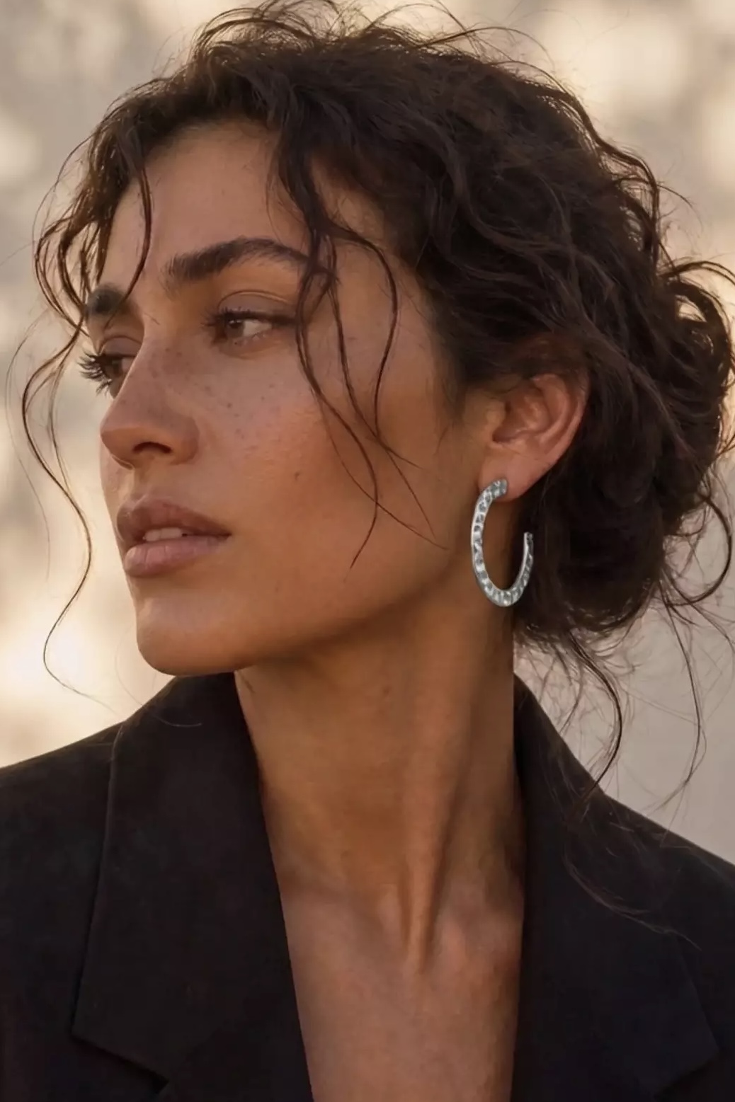 Dansk Copenhagen - Sol Waterproof Silver Stainless Steel Hoops