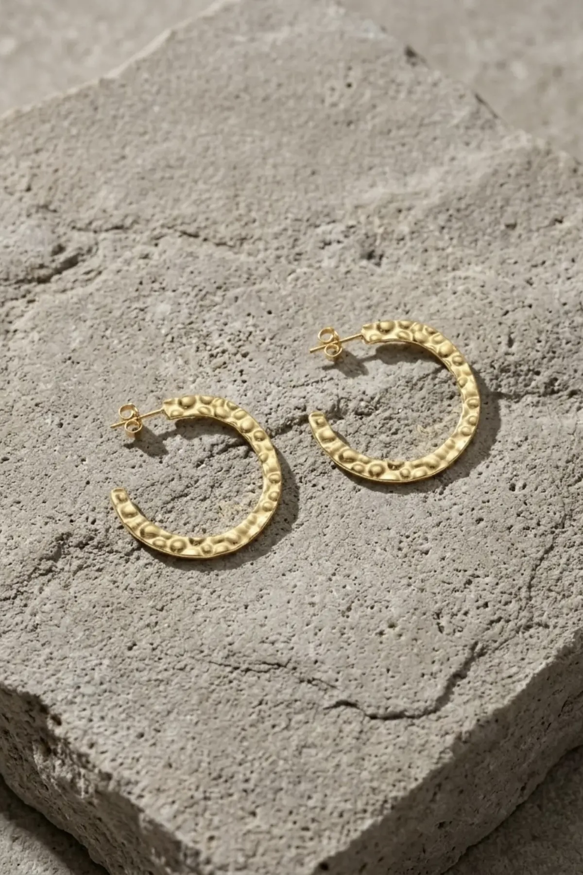 Dansk Copenhagen - Sol Waterproof  Stainless Steel Gold Plated Hoops - 4