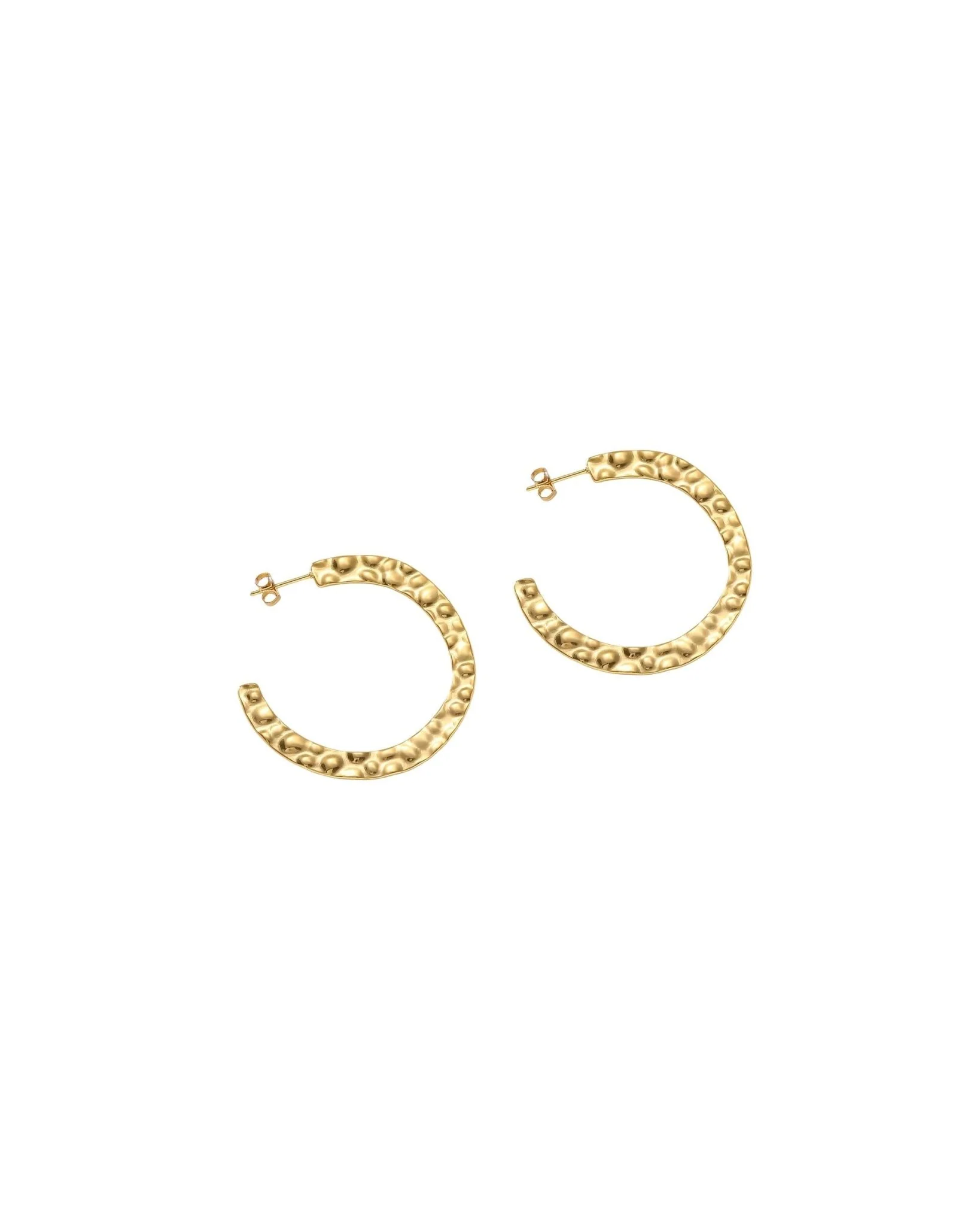 Dansk Copenhagen - Sol Waterproof  Stainless Steel Gold Plated Hoops - 6
