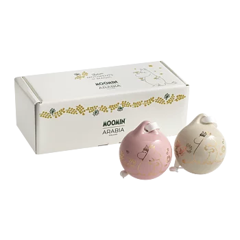 Mumin kula 5 cm Kärlek guld 2-pack