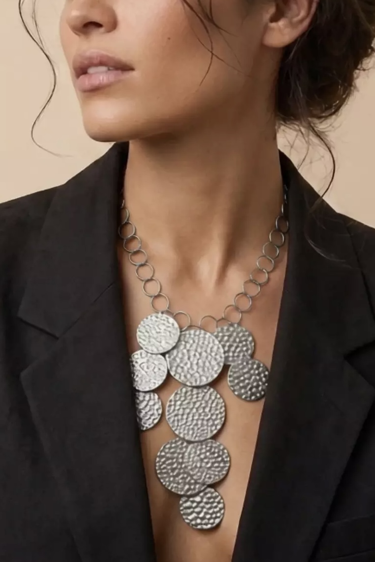 Dansk Copenhagen - Vilja&nbsp;Short Statement Necklace Stainless Steel Silver - 4