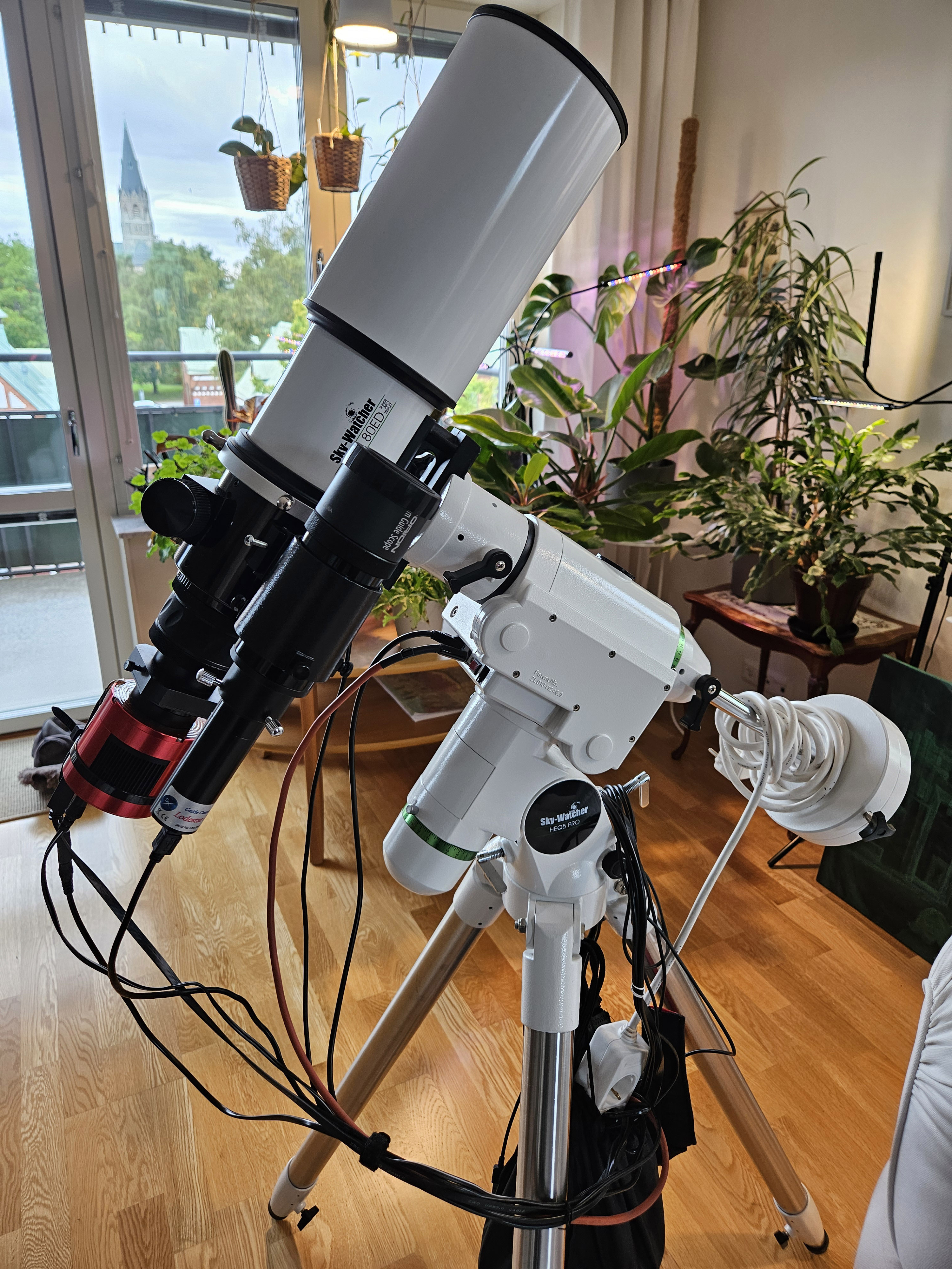 KOMPLETT ASTROFOTORIGG MED ESPRIT 80ED REFRAKTOR - PRIVATFÖRSÄLJNING