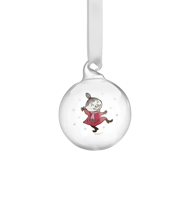 Moomin Christmas ball 5 cm - Frosty Day, Little My - 2