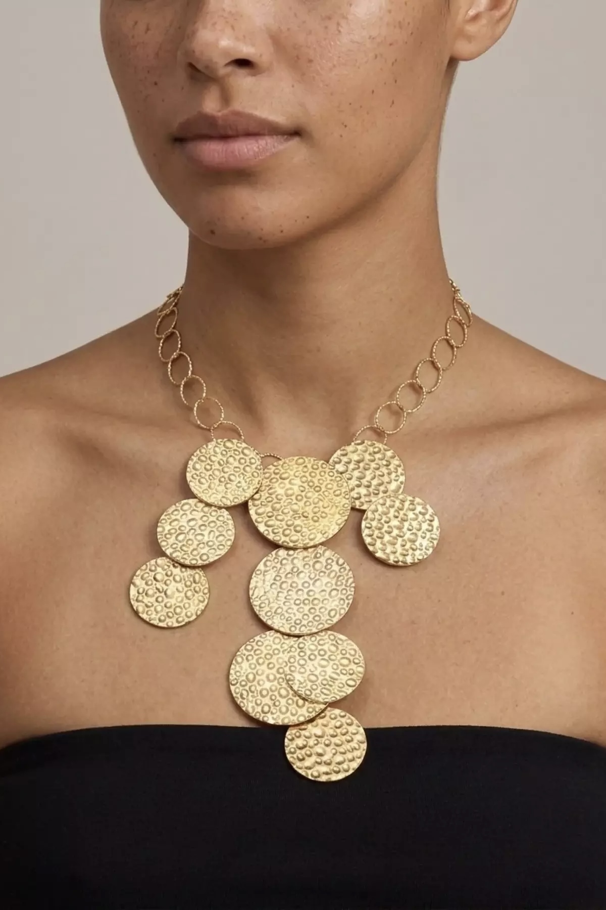 Dansk Copenhagen - Vilja&nbsp;Short Statement Necklace Stainless Steel 18K Gold Plated - 4