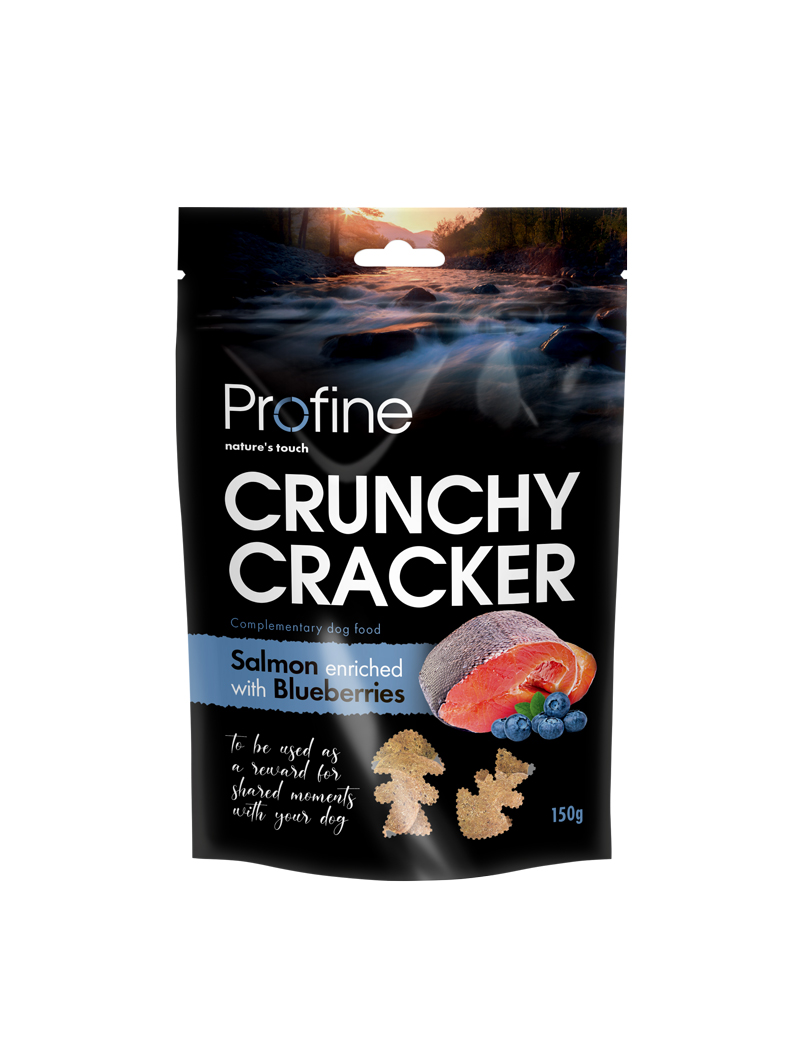 Profine Hundgodis Crunchy Salmon Blueberries 150 Gram OBS KORT DATUM!