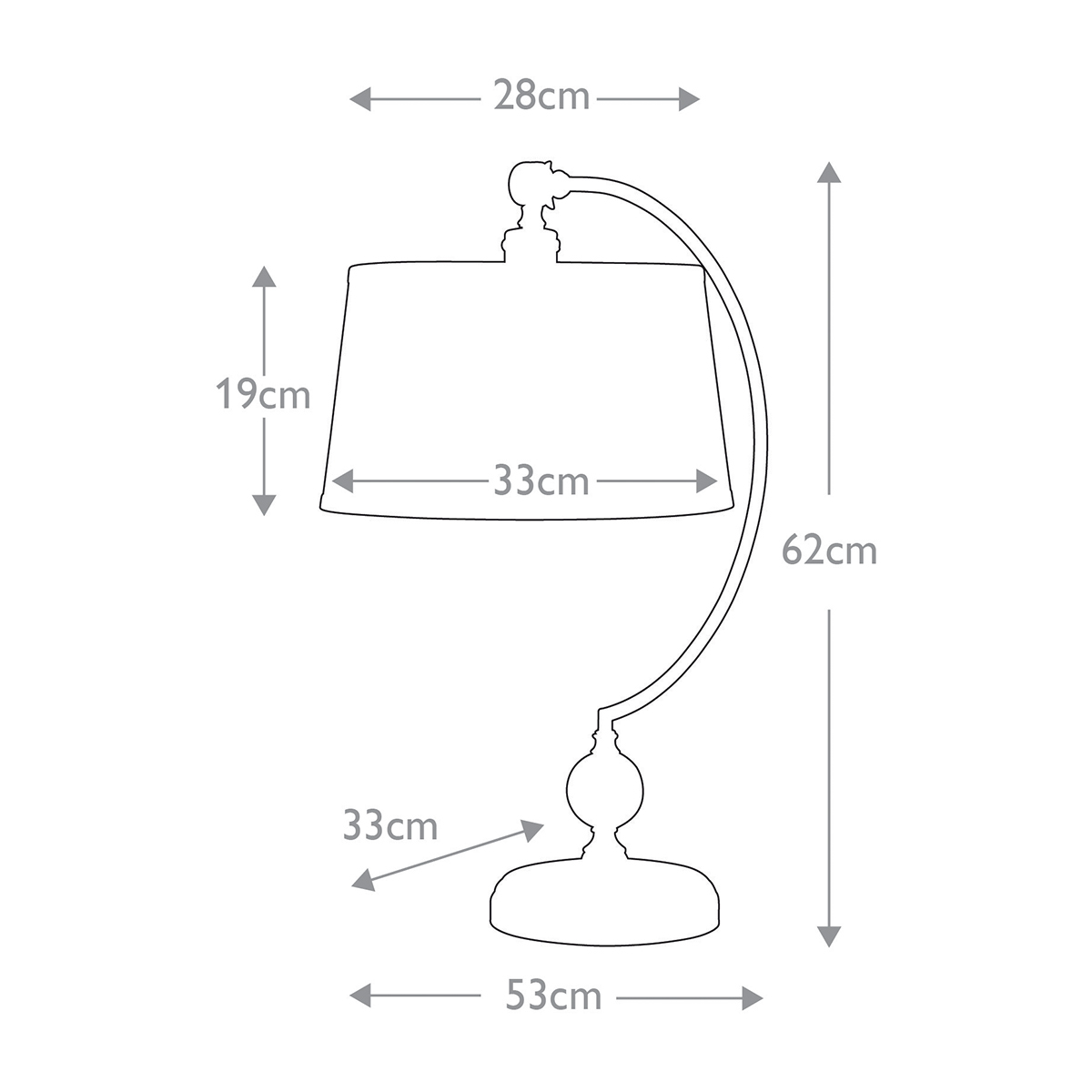 Bordslampa Jenkins Borstad Mässing - 5