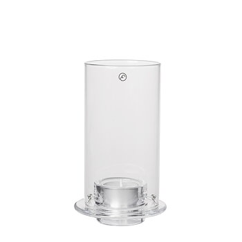 Ljuslykta i glas för värmeljus, höjd 18cm - Ernst