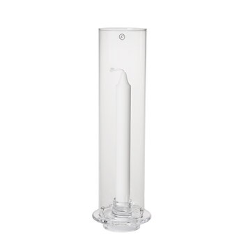 Ljuslykta i glas för kronljus, höjd 27,5cm - Ernst