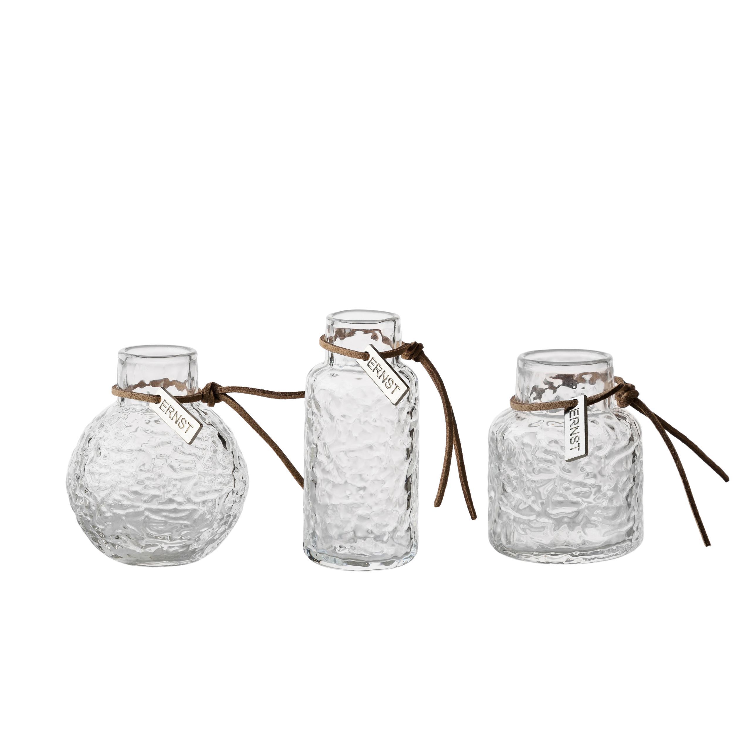 Glasvaser mönstrade 3-pack - Ernst
