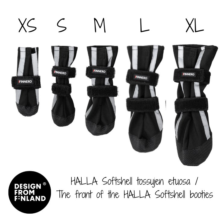 Finnero Halla Softshell hundsko XL (4-pack) - 4