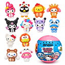 Hello Kitty and Friends Pajama Party Squishy Figur - Överrasknings Kapsel 6,5 cm
