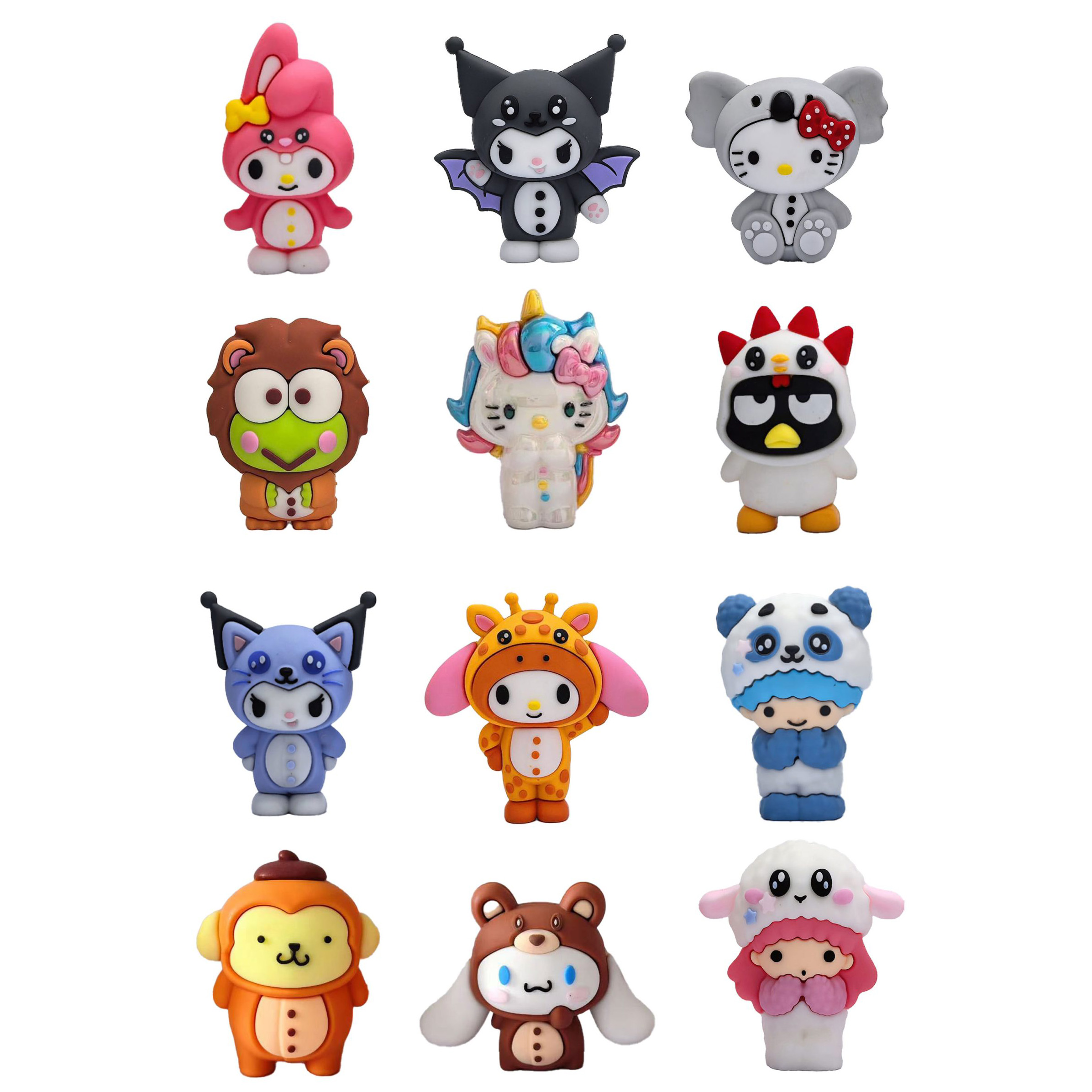 Hello Kitty and Friends Pajama Party Charms - Överrasknings Kapsel 6,5 cm - 7