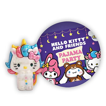 Hello Kitty and Friends Pajama Party Charms - Överrasknings Kapsel 6,5 cm