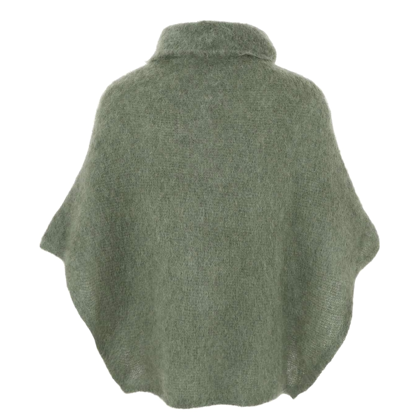 BJOERK roll neck poncho - Kaki - 3