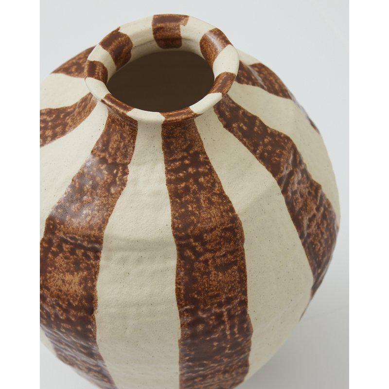 Randig Vas Urna  Stengods - Large - 3