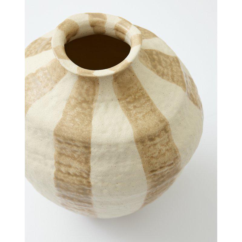 Randig Vas Urna  Stengods - Large - 3